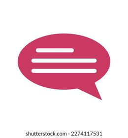 Mensaje de texto recibido - icono, ilustración sobre fondo blanco, estilo de glifo de color