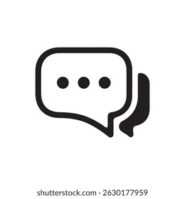Text, message, sms, chat, chatting, talk line icon, Speech bubble symbol, vector illustration eps 10