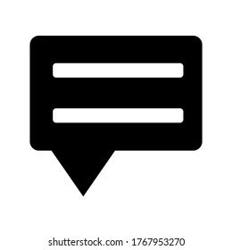 Text Message Vector Icon Logo Isolated Stock Vector (Royalty Free ...