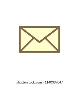 Text message vector icon simple flat vector illustration for web site or mobile app.
