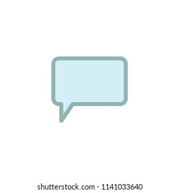 Text message vector icon simple flat vector illustration for web site or mobile app.