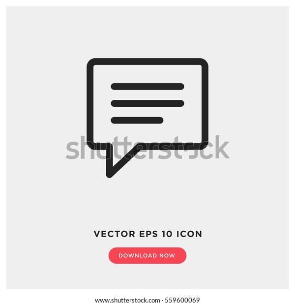 text\
message vector icon, speech bubble symbol. Modern, simple flat\
vector illustration for web site or mobile\
app