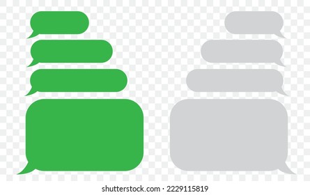 Textnachrichten. Smartphone, realistische Vektorgrafik
