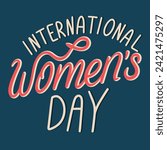 Text minimal banner International Women