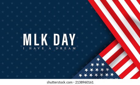 TEXT OF MLK DAY VECTOR ILLUSTRATION. vector