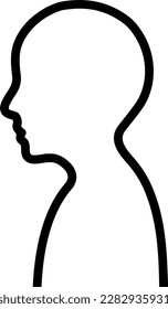 Text neck isolated vector illustration.
