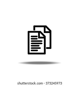 Text New File Thin Line Single Icon