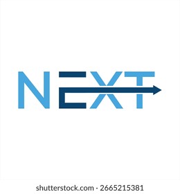 Text Next design, graphic icon template