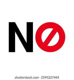 Text No, Do not, Say No, text design, isolated
on transparent background, illustration, vector