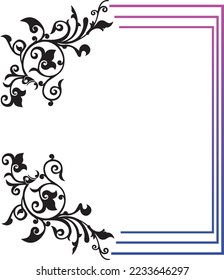 Text note empty frame design, quote box speech bubble template