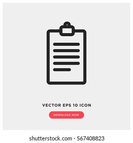 Text note vector icon
