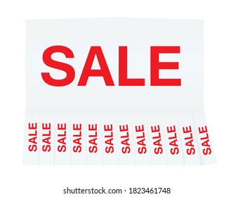 Text notice sale. vector illustration