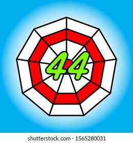 text number icon vector line art