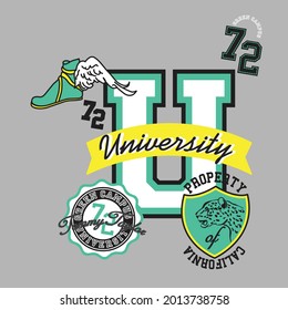 text and number  old School  style t-shirt   design - Vector graphic, typographic poster, vintage, label, badge, logo, icon or background