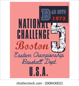 text and number  t-shirt design - Vector graphic, typographic poster, vintage, label, badge, logo, icon or t-shirt
