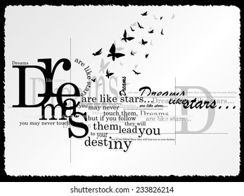 the text on a gray background with butterflies