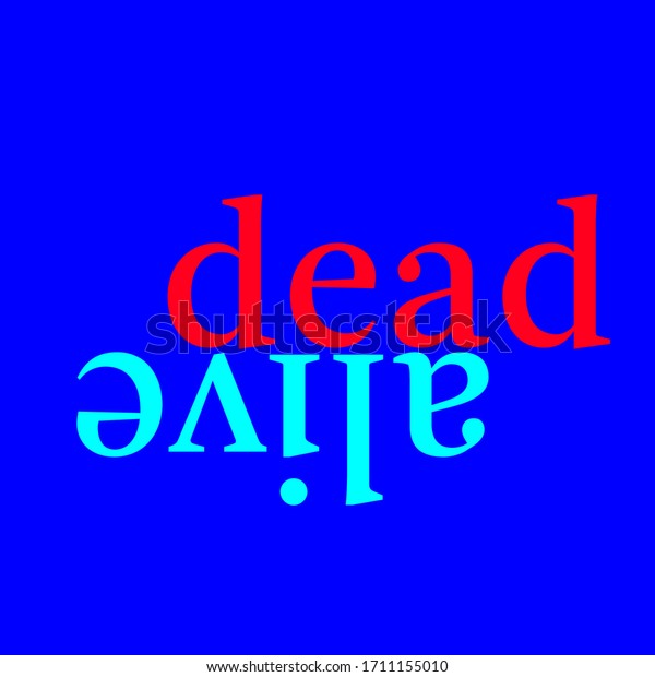 text-opposite-words-dead-alive-lowercase-stock-vector-royalty-free-1711155010