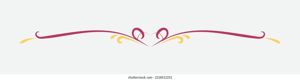 Text And Page Divider with retro style