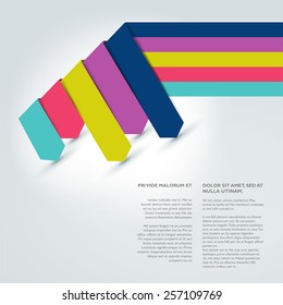 Text page template. Brochure, flyer, annual report cover.