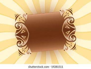 A text panel or label with background.