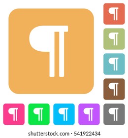 Text paragraph icons on rounded square vivid color backgrounds.