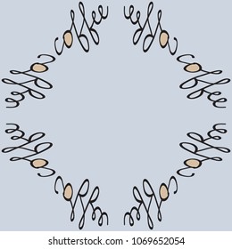 Text  pattern, hand drawn. 