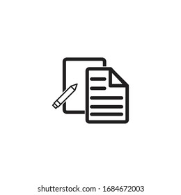 ilustración vectorial del icono de lápiz de texto