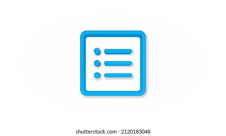 Text position edit, alignment 3d line flat color icon. Realistic vector illustration. Pictogram isolated. Top view. Colorful transparent shadow design.
