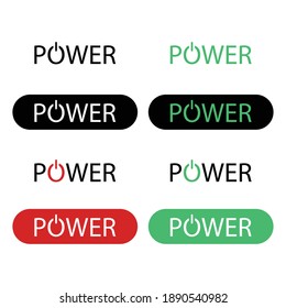 Diseño de potencia de texto, eps vectoriales 10