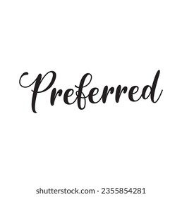 texto Preferido, ilustración de diseño vectorial