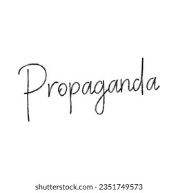 texto Propaganda, ilustración de diseño vectorial