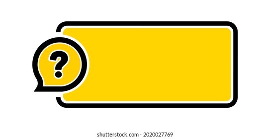 text with question mark on white background