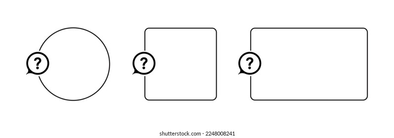 text with question mark on white background