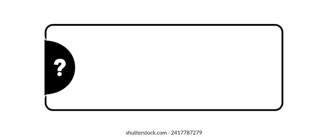 text with question mark on white background