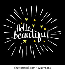 text, quote, lettering, beautiful, calligraphy, vector, ink, style, concept, typography