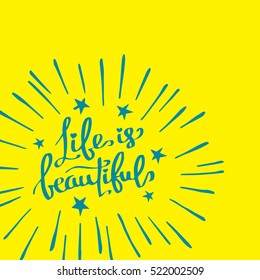 text, quote, lettering, beautiful, calligraphy, vector, ink, style, concept, typography