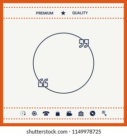 Text quote sign