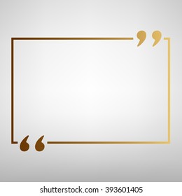 Text quote sign
