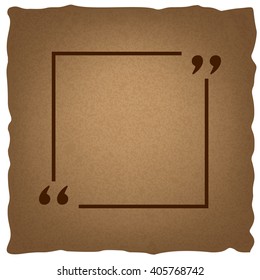 Text quote sign