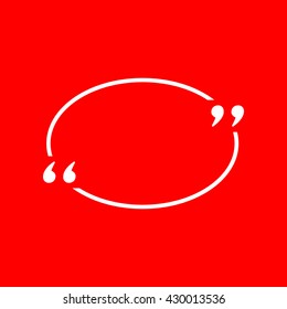 Text quote sign