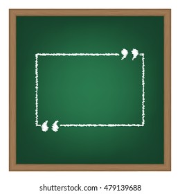 Text quote sign. Flat style black icon on white.