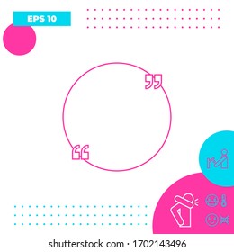 Text quote sign. Graphic elements for your design