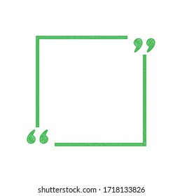 Signo de presupuesto de texto. Ícono de garabato verde con contorno sólido sobre fondo blanco. Ilustración.