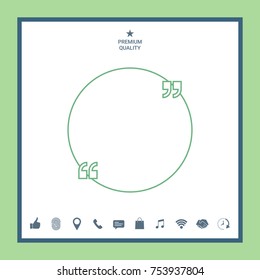 Text quote symbol