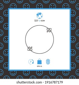 Text quote symbol, elements for your design