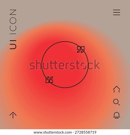 Text quote symbol, elements for your design