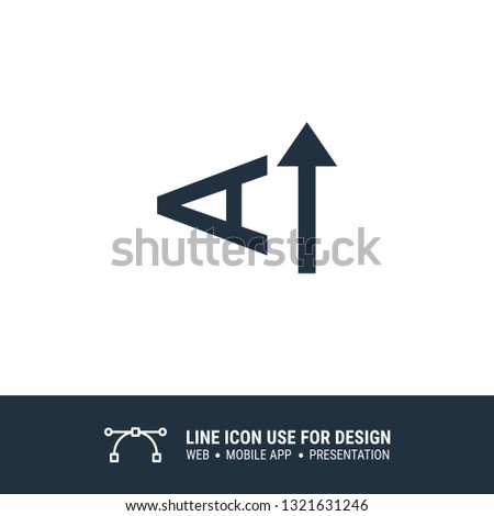 text rotate up icon