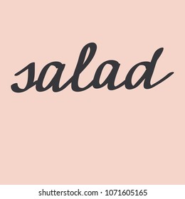 Text  salad  pattern, hand drawn.