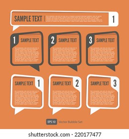text sale bubbles. Vector text tags