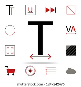 text scale icon. text editor icons universal set for web and mobile